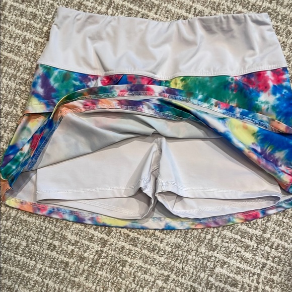 Colorful Tie-Dye Athletic Skort by FILA Sz Med - Picture 2 of 4
